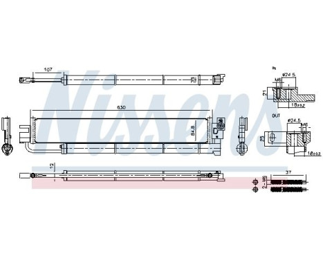 Kondensor, luftkonditionering 941325 Nissens, bild 6