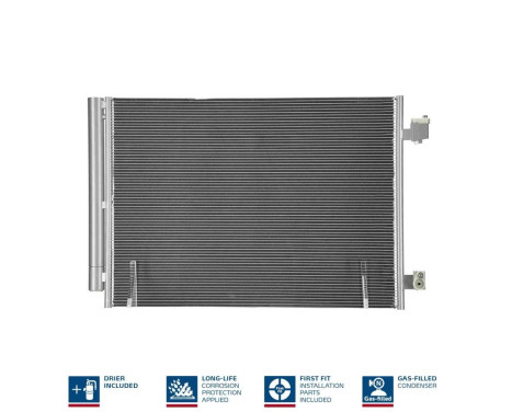 Kondensor, luftkonditionering 941345 Nissens