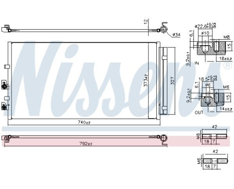 Kondensor, luftkonditionering 941367 Nissens, bild 6