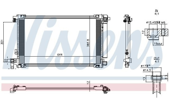Kondensor, luftkonditionering 941382 Nissens, bild 6