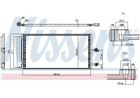 Kondensor, luftkonditionering 941403 Nissens