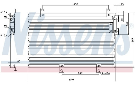 Kondensor, luftkonditionering 94208 Nissens, bild 5