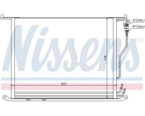 Kondensor, luftkonditionering 94380 Nissens