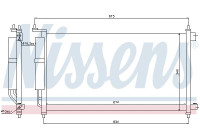 Kondensor, luftkonditionering 94621 Nissens