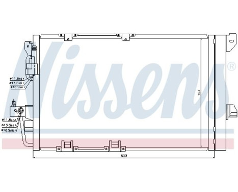 Kondensor, luftkonditionering 94650 Nissens