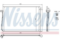 Kondensor, luftkonditionering 94679 Nissens