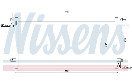 Kondensor, luftkonditionering 94756 Nissens