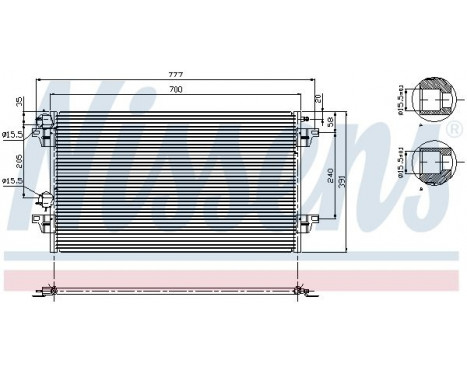 Kondensor, luftkonditionering 94856 Nissens, bild 6