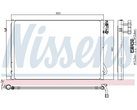 Kondensor, luftkonditionering 94872 Nissens