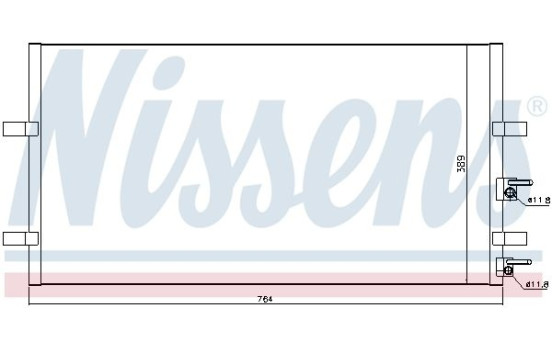 Kondensor, luftkonditionering 94915 Nissens, bild 6