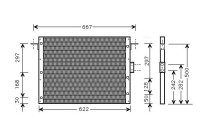 Kondensor, luftkonditionering AU5075 Ava Quality Cooling
