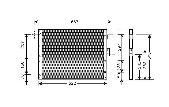Kondensor, luftkonditionering AU5075 Ava Quality Cooling