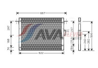 Kondensor, luftkonditionering AU5075 Ava Quality Cooling