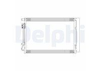 Kondensor, luftkonditionering CF20314 Delphi