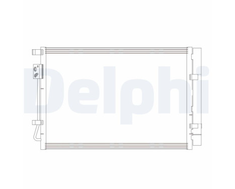 Kondensor, luftkonditionering CF20414 Delphi
