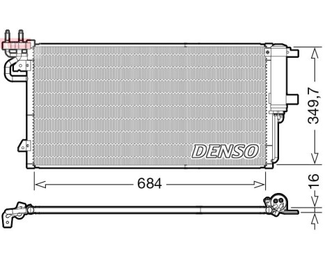 Kondensor, luftkonditionering DCN10045