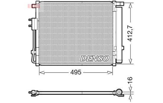 Kondensor, luftkonditionering DCN41012