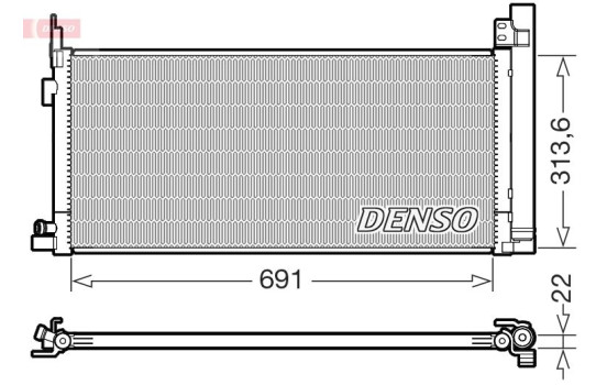 Kondensor, luftkonditionering DCN50124