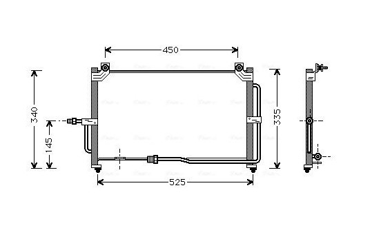 Kondensor, luftkonditionering DW5028 Ava Quality Cooling