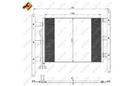 Kondensor, luftkonditionering EASY FIT 35329 NRF, bild 3