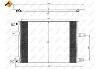 Kondensor, luftkonditionering EASY FIT 35638 NRF