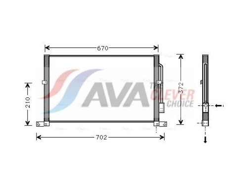 Kondensor, luftkonditionering FD5302 Ava Quality Cooling