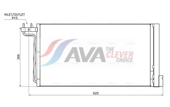 Kondensor, luftkonditionering FD5705D Ava Quality Cooling