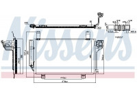 Kondensor, luftkonditionering ** FÖRSTA PASSNING ** 941202 Nissens