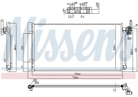 Kondensor, luftkonditionering ** FÖRSTA PASSNING ** 941287 Nissens