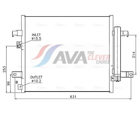 Kondensor, luftkonditionering FT5488D Ava Quality Cooling