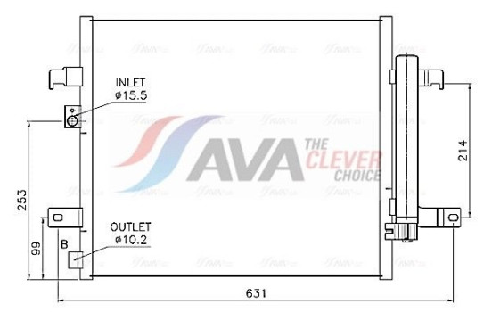 Kondensor, luftkonditionering FT5488D Ava Quality Cooling