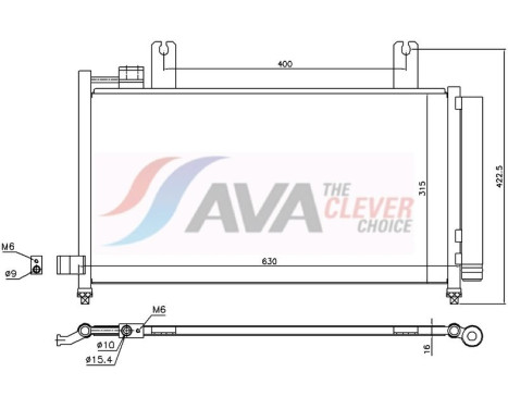 Kondensor, luftkonditionering FT5490D Ava Quality Cooling