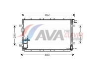 Kondensor, luftkonditionering KA5030 Ava Quality Cooling