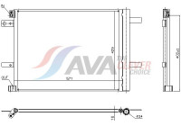 Kondensor, luftkonditionering PE5438D Ava Quality Cooling