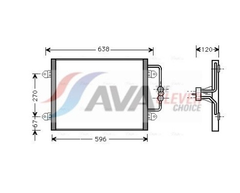 Kondensor, luftkonditionering RTA5256 Ava Quality Cooling