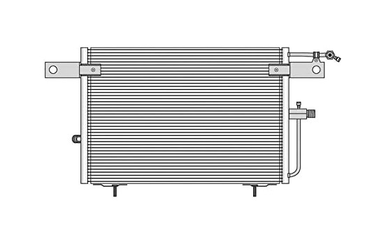 Kondensor, luftkonditionering TSP0225083 Delphi