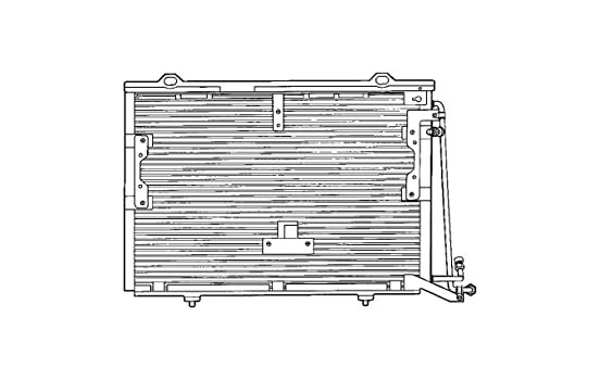 Kondensor, luftkonditionering TSP0225193 Delphi