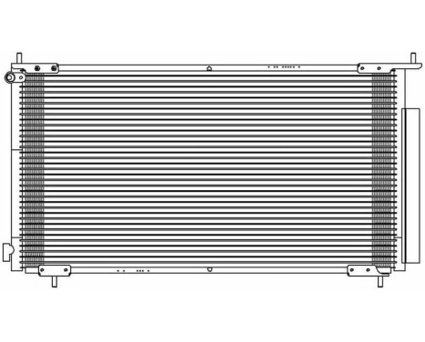 Kondensor, luftkonditionering TSP0225596 Delphi