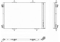 Kondensor, luftkonditionering TSP0225642 Delphi
