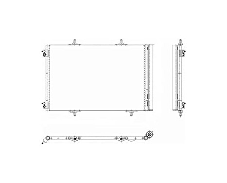 Kondensor, luftkonditionering TSP0225642 Delphi