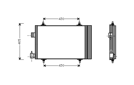Luftkonditionering kondensor 09005173 International Radiators Plus, bild 3