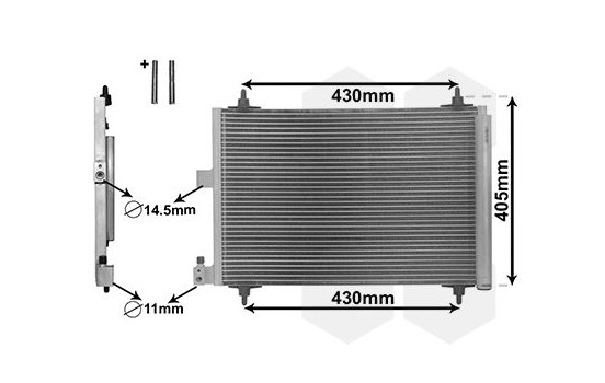 Luftkonditionering kondensor 09005173 International Radiators Plus, bild 2