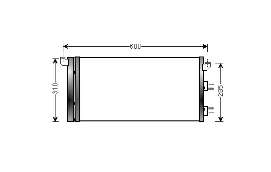 Luftkonditionering kondensor 17005293 International Radiators Plus