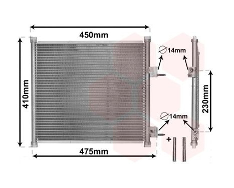 Luftkonditionering kondensor 18005262 International Radiators Plus, bild 2