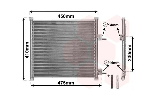 Luftkonditionering kondensor 18005262 International Radiators Plus, bild 2