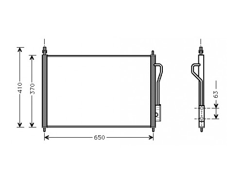 Luftkonditionering kondensor 18005268 International Radiators Plus