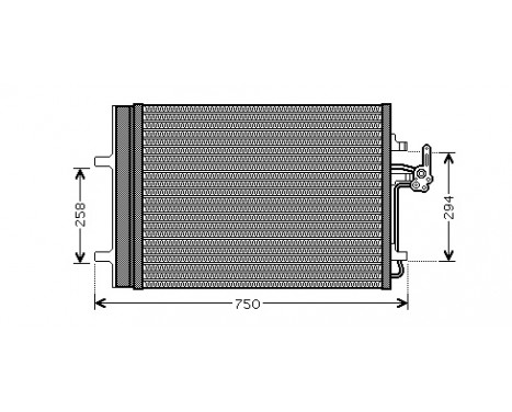 Luftkonditionering kondensor 18005427 International Radiators Plus, bild 2