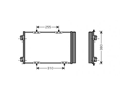 Luftkonditionering kondensor 40005291 International Radiators Plus