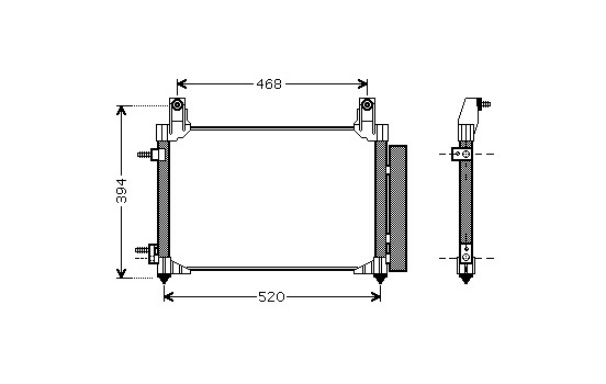 Luftkonditionering kondensor 81005081 International Radiators Plus