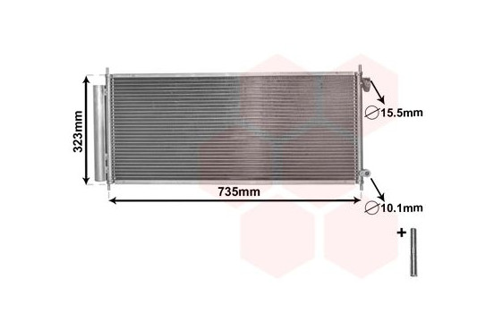 Luftkonditioneringskondensor JAZZ 12i/13i MT/AT 04- 25005222 International Radiators Plus